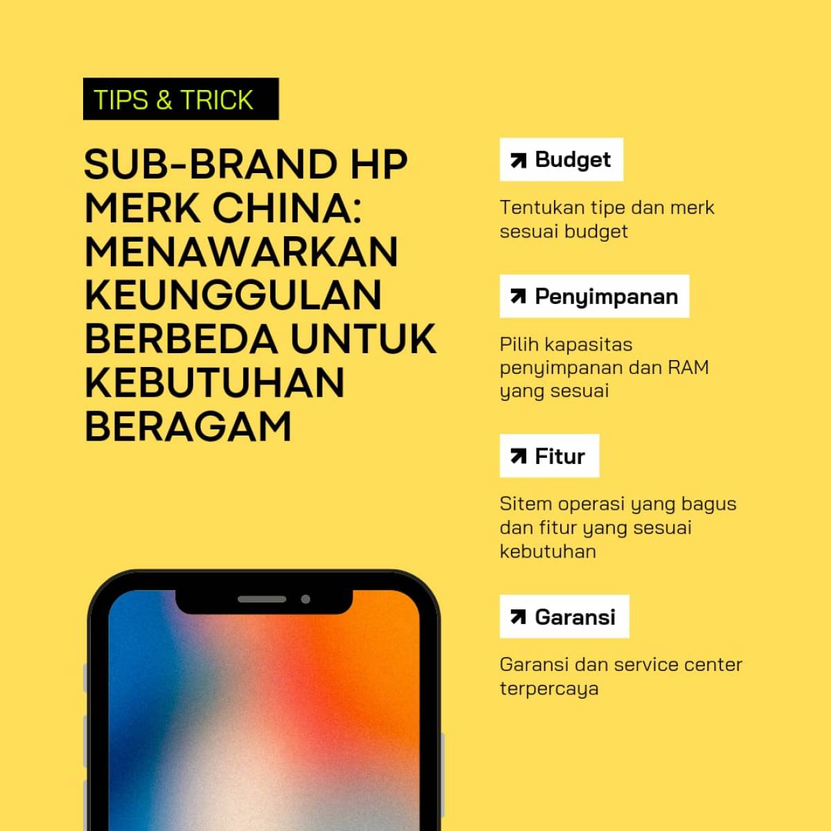 Sub-Brand HP Merk China: Menawarkan Keunggulan Berbeda untuk Kebutuhan Beragam