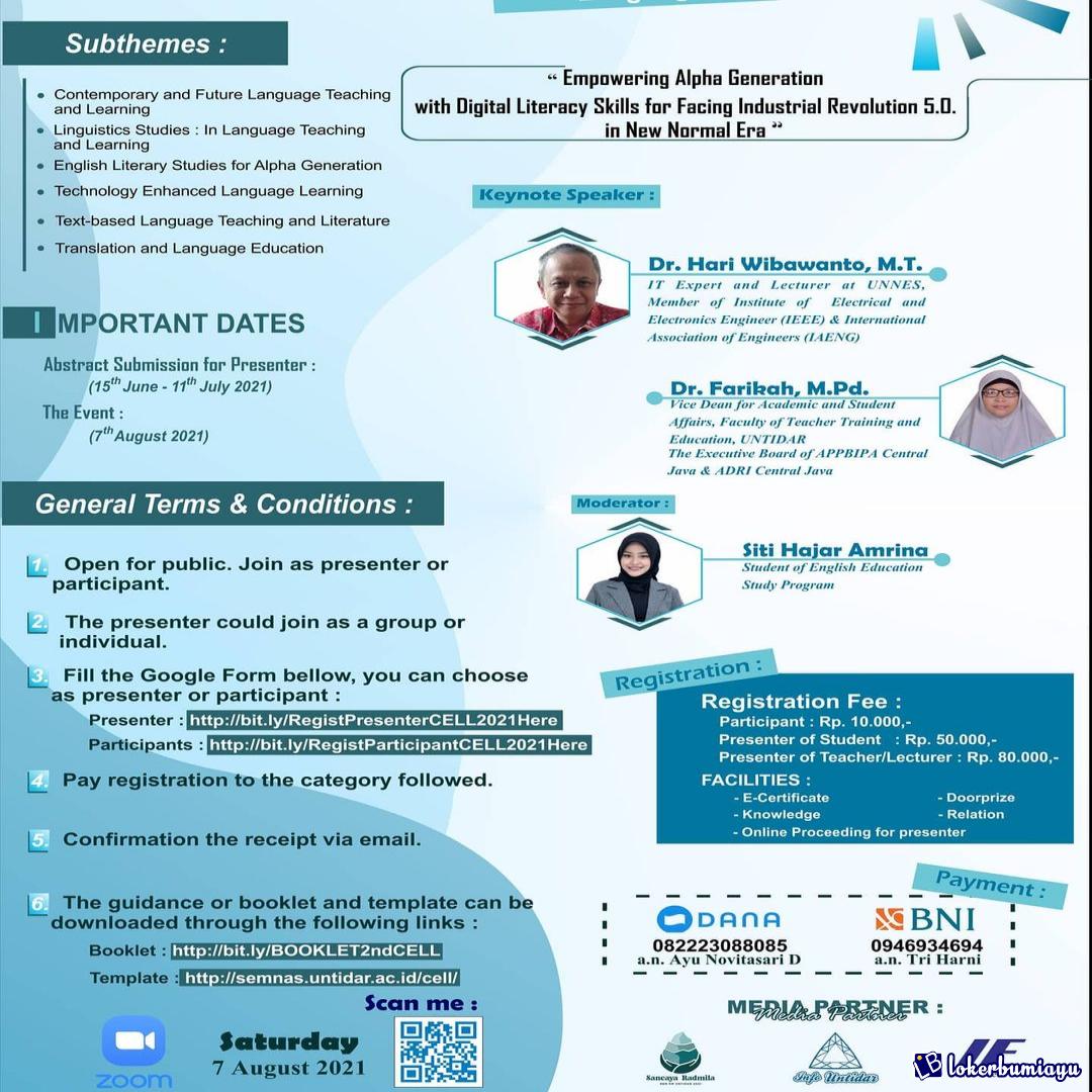 Webinar Empowering Alpha Generation with Digital Literacy Skills for Facing Industrial Revolution 5.0 in New Normal Era