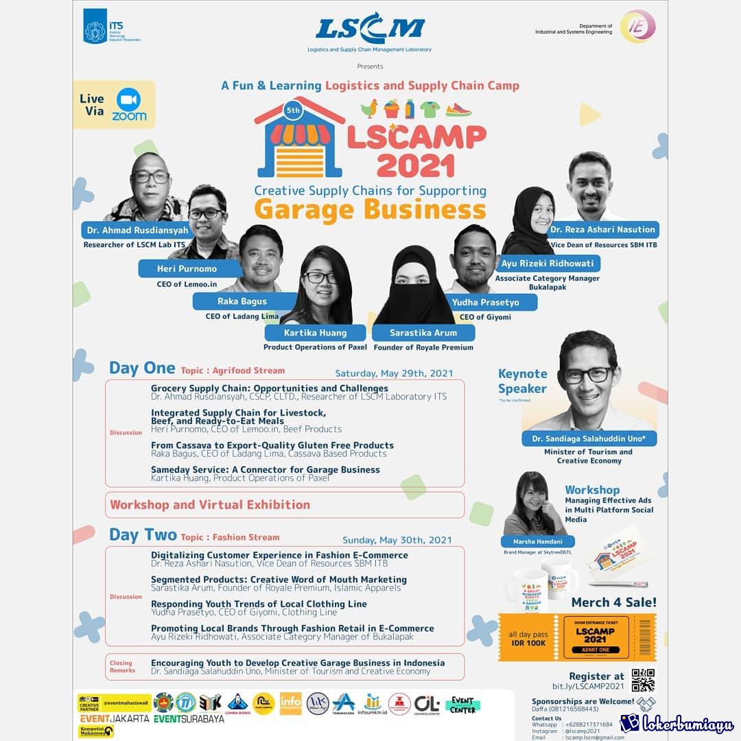 Wokshop LSCAMP 2021 Creative Supply Chains for Supporting Garage Business
