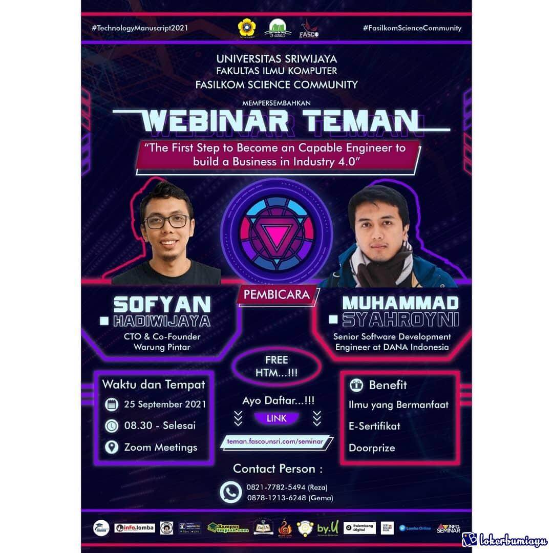 Webinar Nasional The First Step to Become an Capable Engineer to build a Business in Industry 4.0