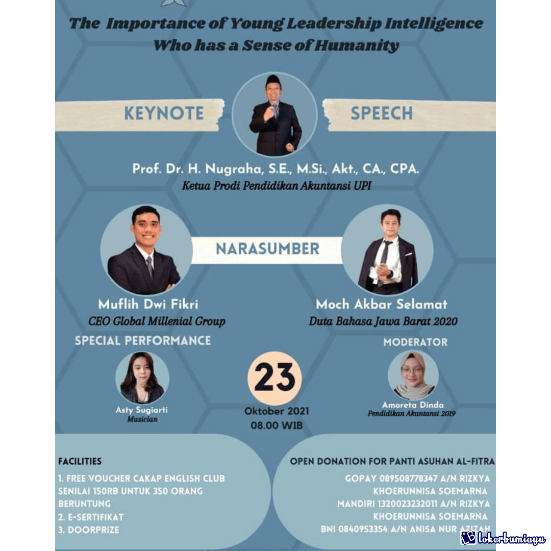 Seminar The Importance of Young Leadership Intellegence Who Has a Sense of Humanity