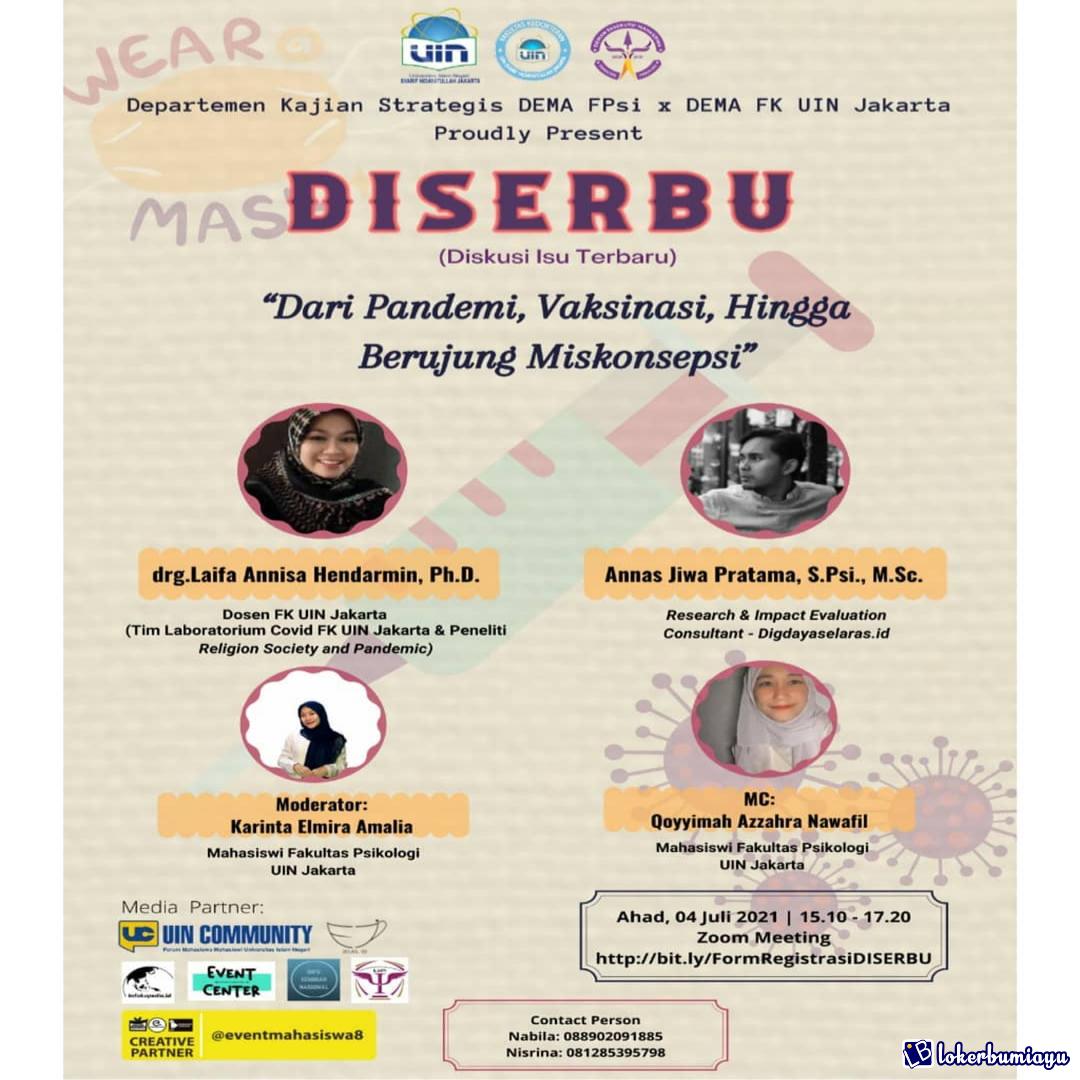 Diskusi Isu Terbaru Dari Pandemi Vaksinasi Hingga Berujung Miskonsepsi