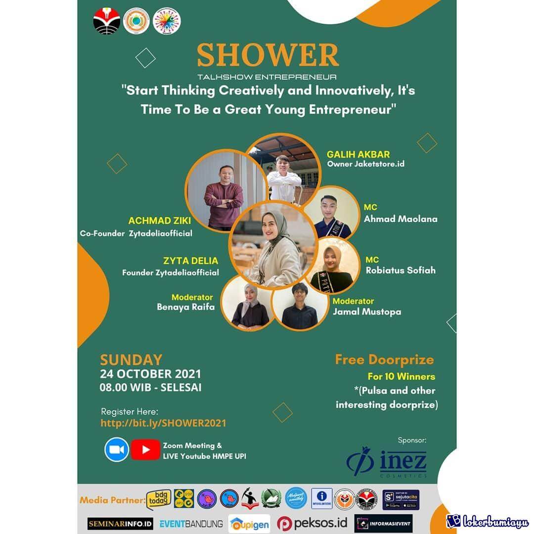 Talkshow Start Thinking Creatively And Innovatively Its Time To Be a Great Young Entrepreneur