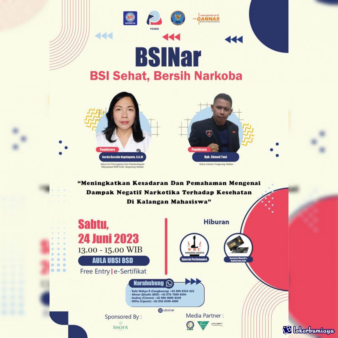 BSINar BSI Sehat Bersih Tanpa Narkoba