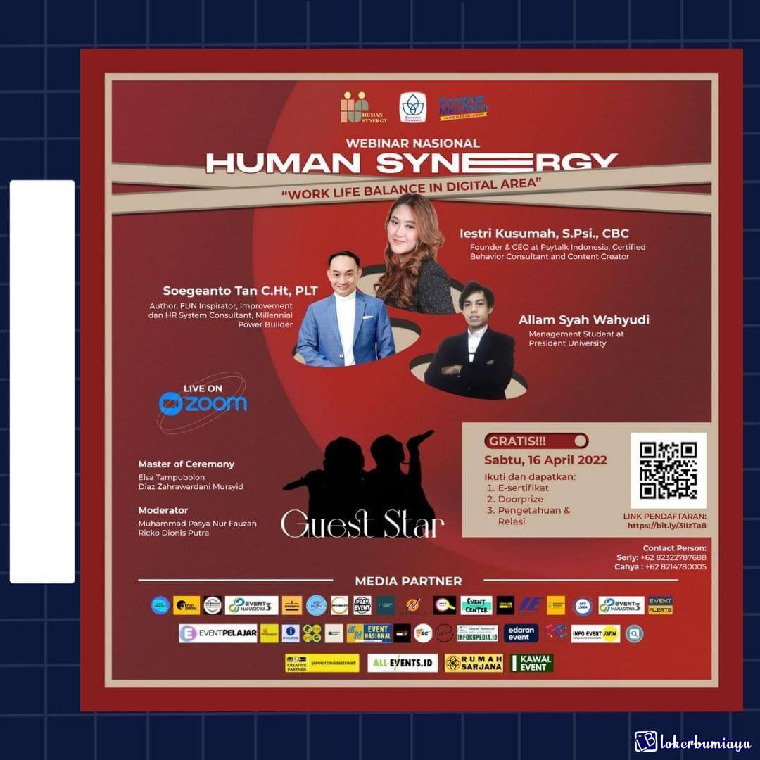 Webinar Wok Life Balance in Digital Area
