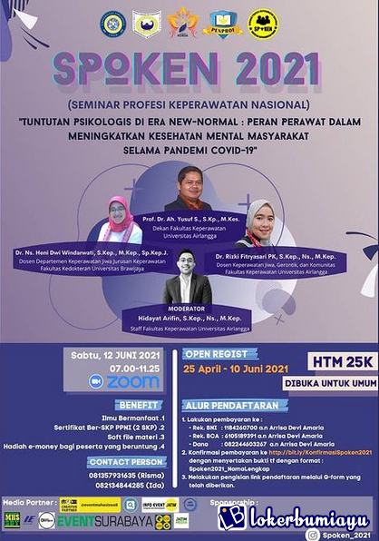 Seminar Profesi Keperawatan Tuntutan Psikologis di Era New Normal