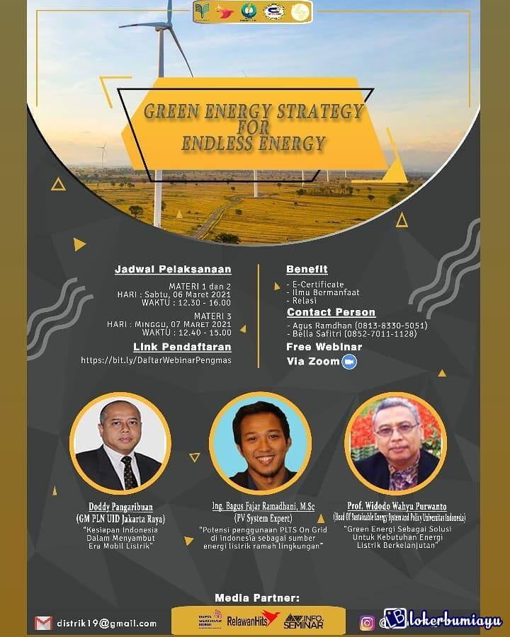 Webinar Green Energy Strategy For Endless Energy