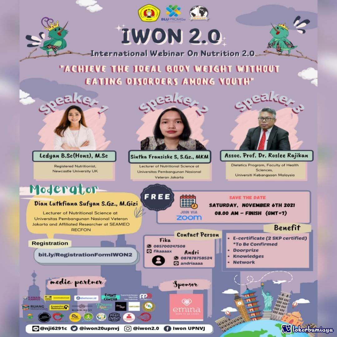 International Webinar Achieve The Ideal Body Weight Without Eating Disorders among Youth
