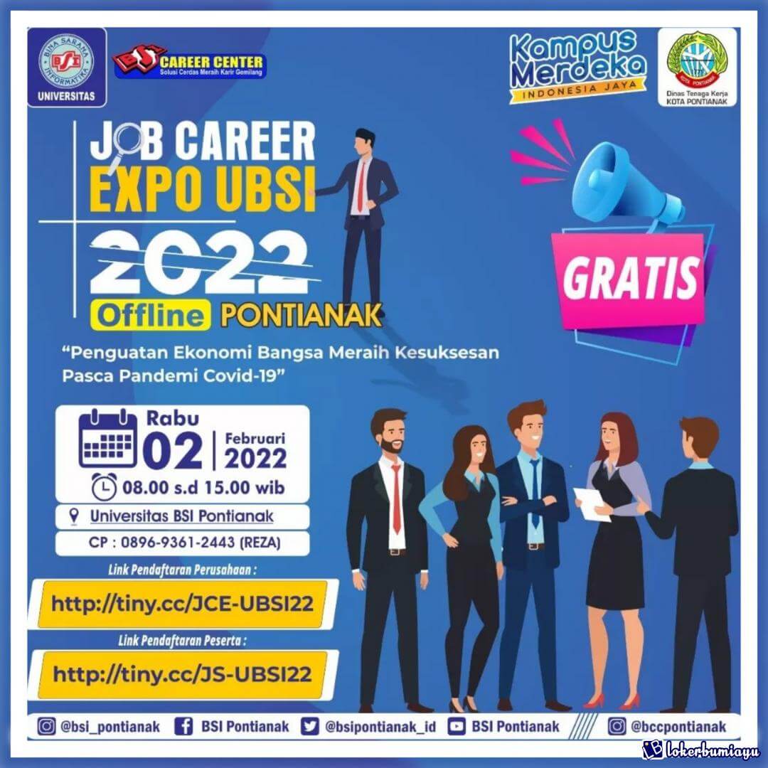 JOB CAREER EXPO UBSI 2022 OFFLINE PONTIANAK