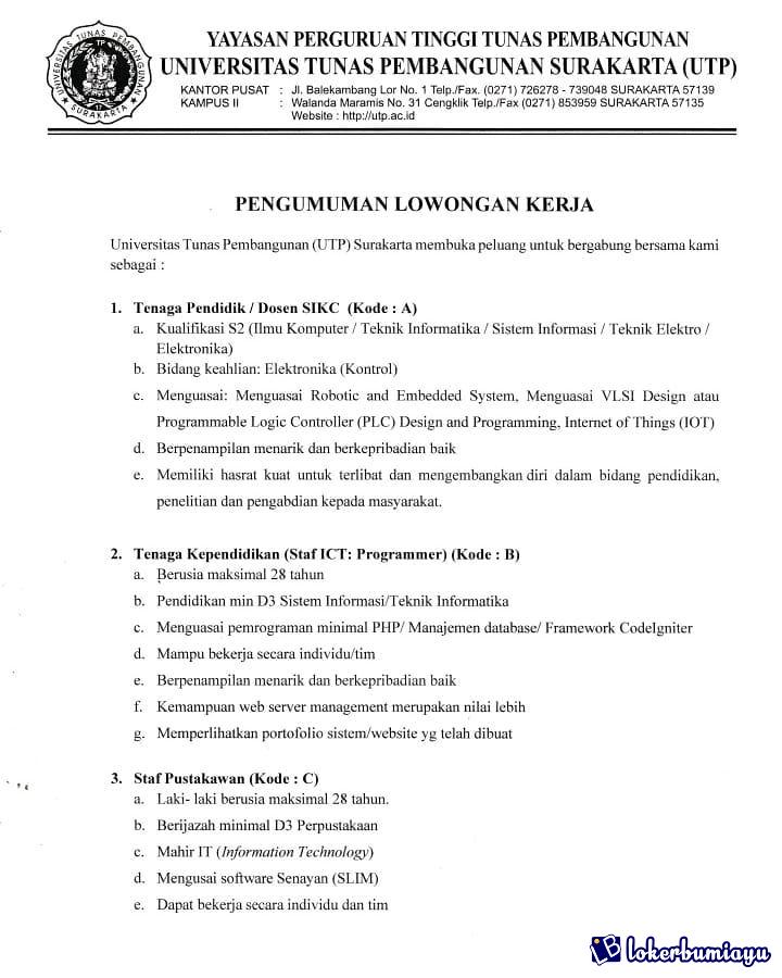 Universitas Tunas Pembangunan Surakarta