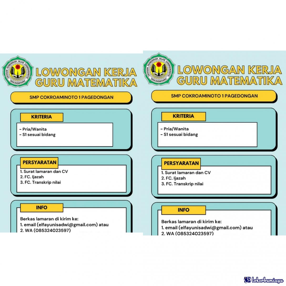 SMP COKROAMINOTO PAGEDONGAN