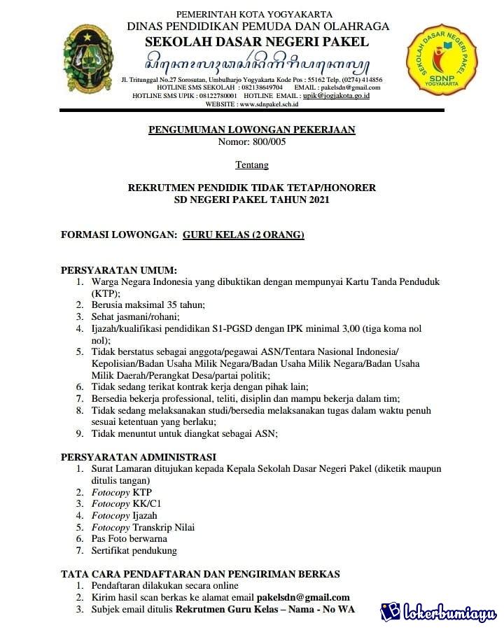Sd Negeri 1 Pakel Yogyakarta
