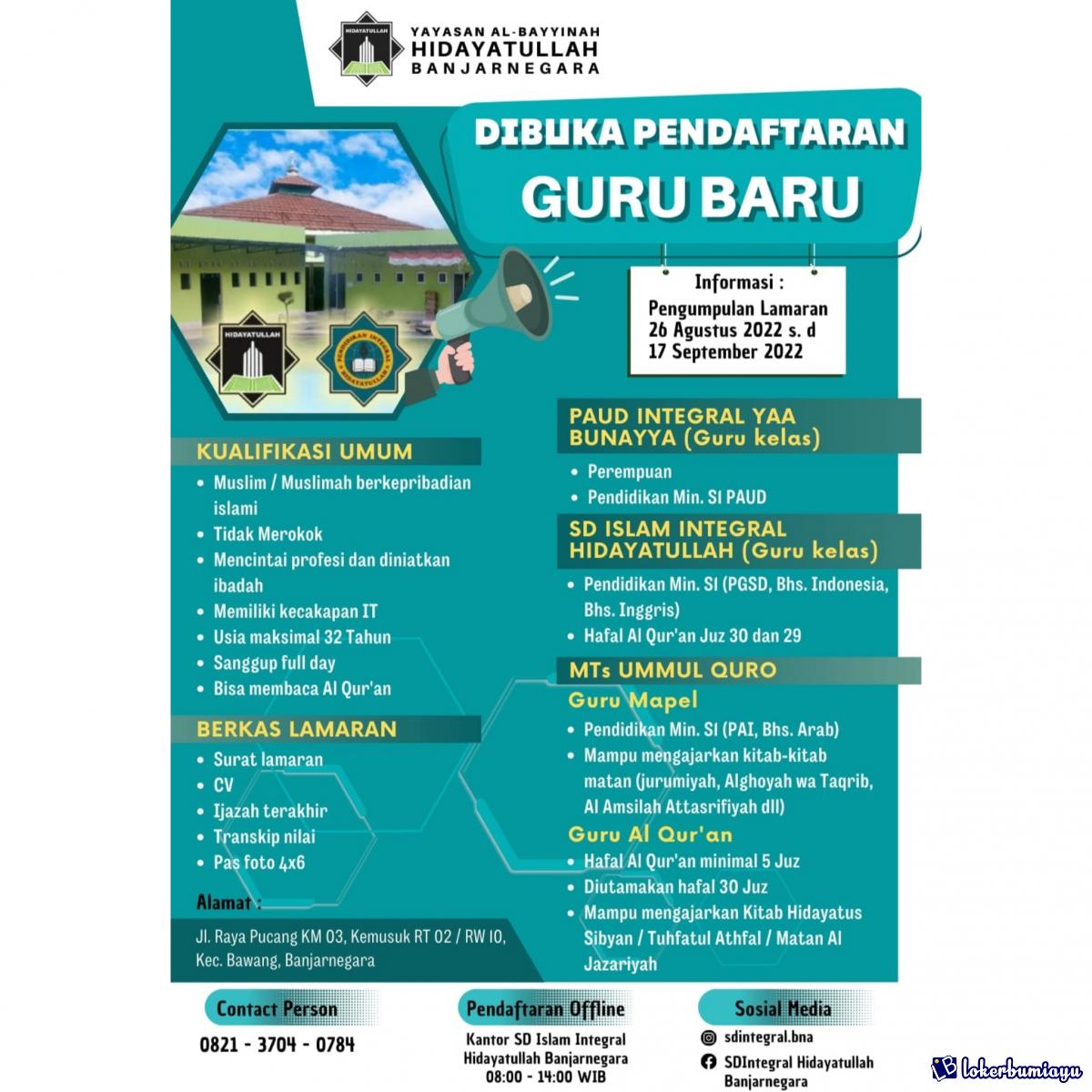 Yayasan Al Bayyinah Hidayatullah Banjarnegara