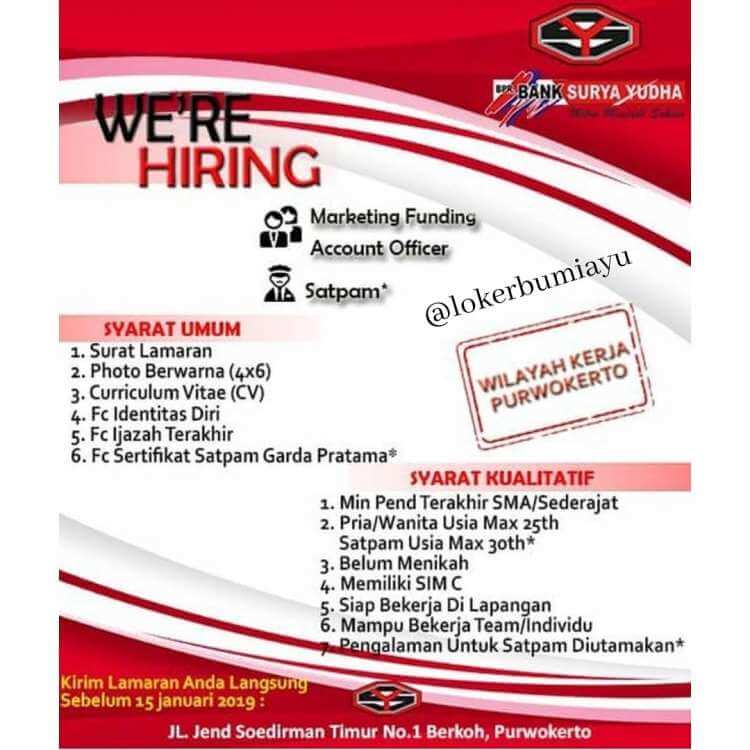 BANK SURYA YUDHA PURWOKERTO