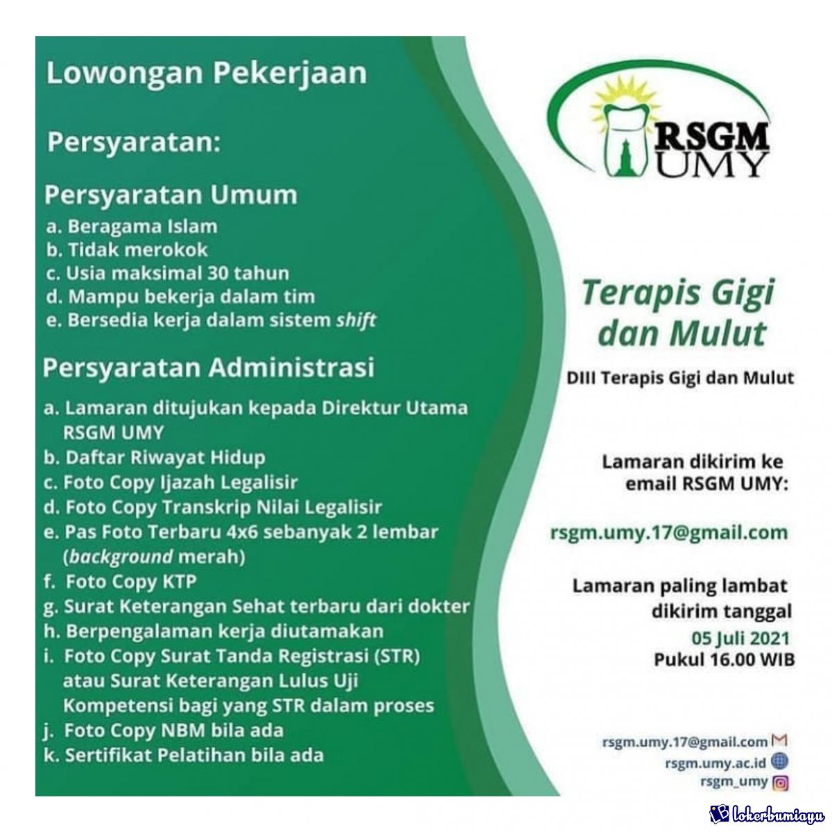 RSGM Universitas Muhammadiyah Yogyakarta