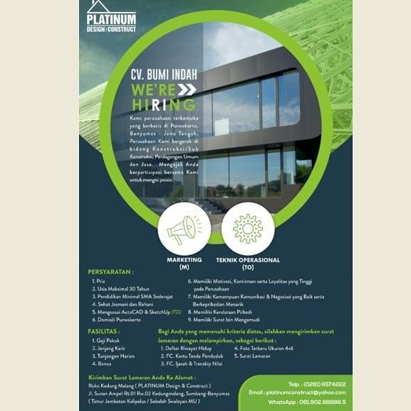 Platinum Design Construct CV Bumi Indah