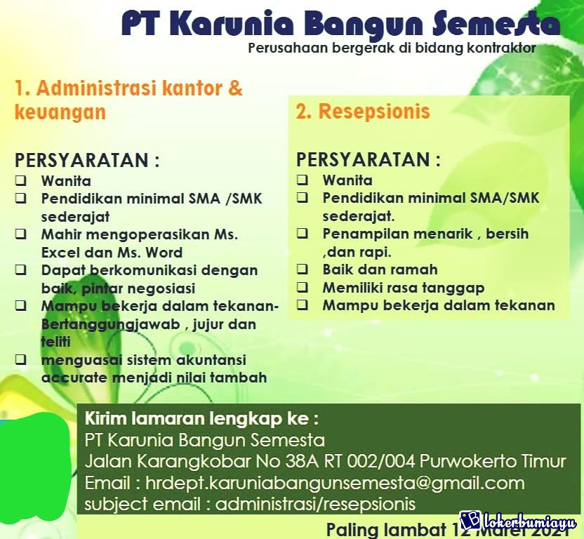 PT Karunia Bangun Semesta Purwokerto
