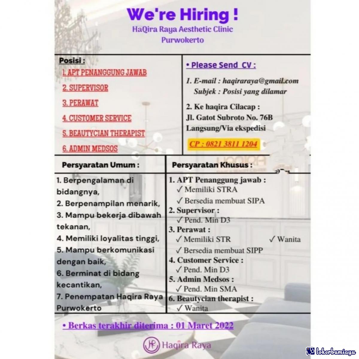 Haqira Raya Aesthetic Clinic Purwokerto