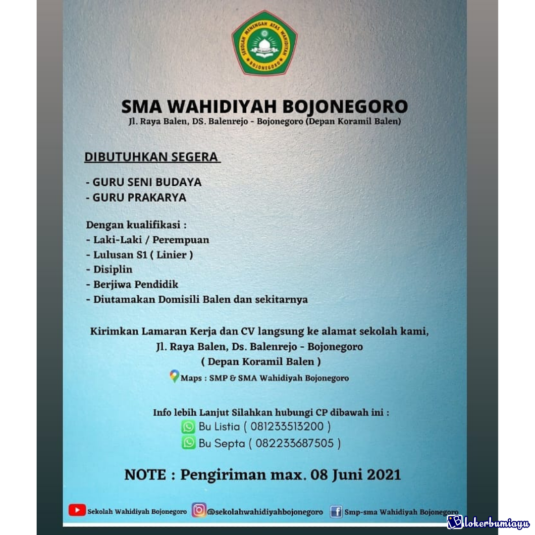 SMA Wahidiyah Bojonegoro