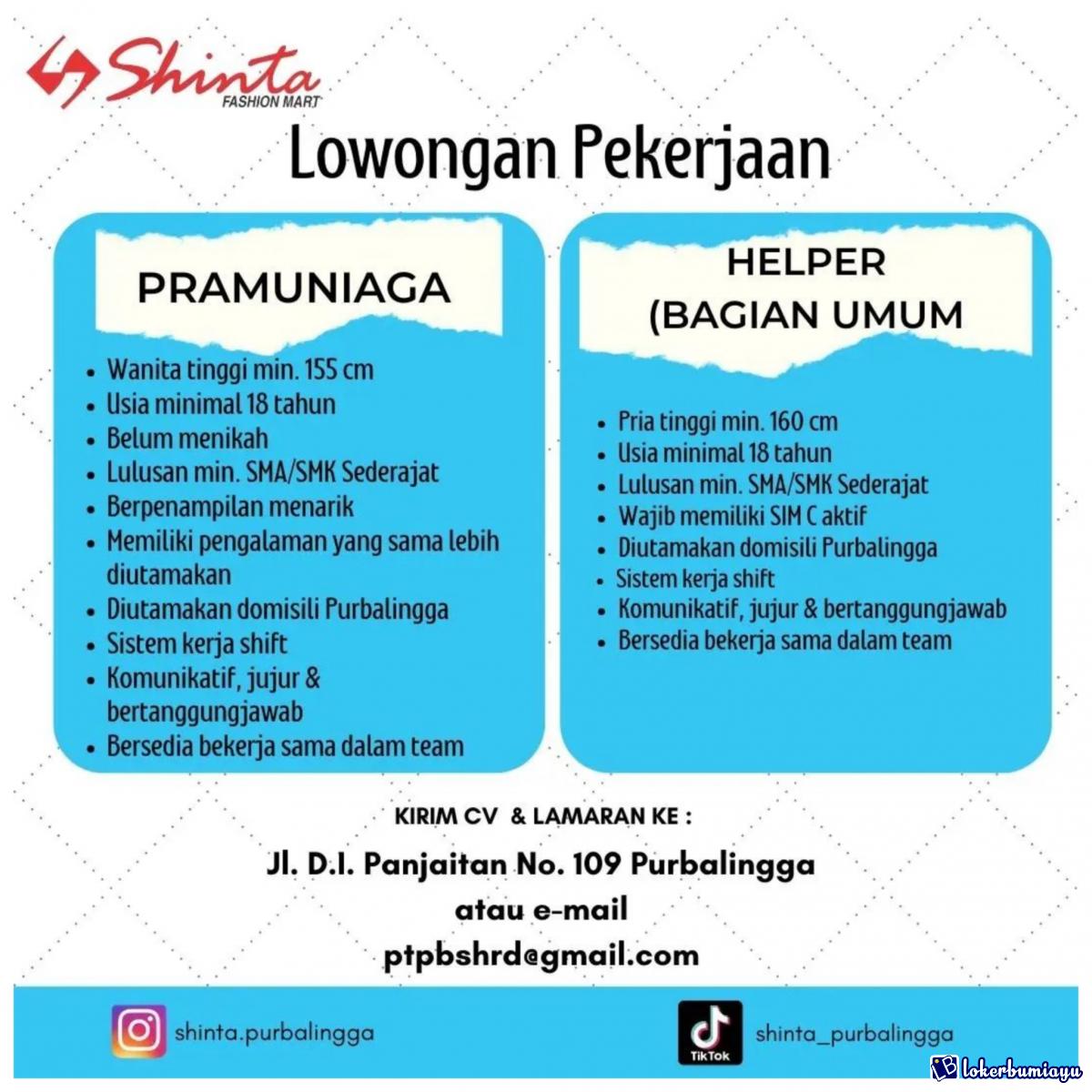 SHINTA FASHION MART PURBALINGGA