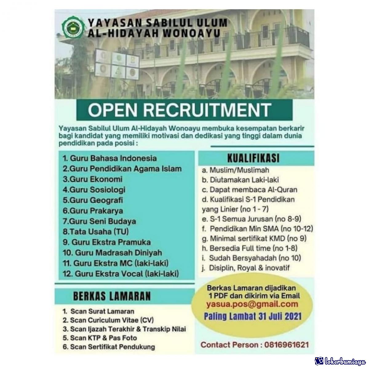 Yayasan Sabilul Ulum Al Hidayah Wonoayu