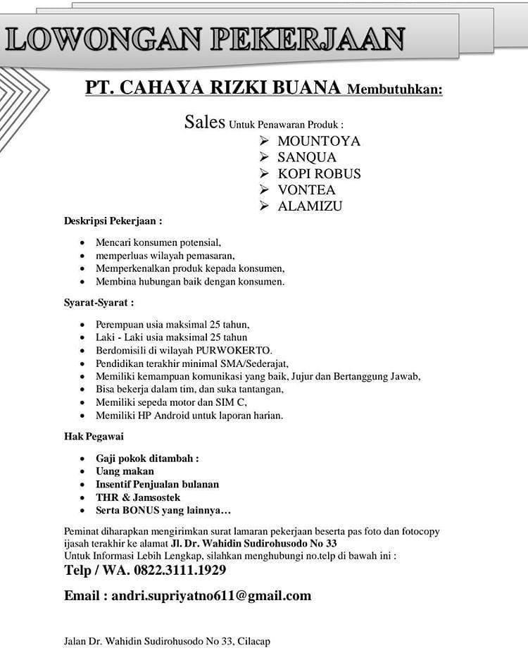 PT. CAHAYA RIZKI BUANA