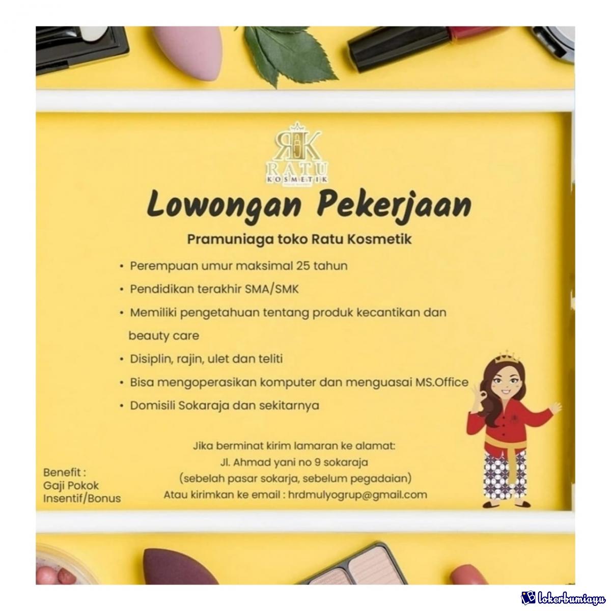 Ratu kosmetik Sokaraja