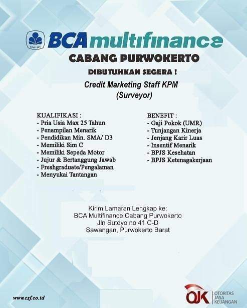 BCA Multifinance Cabang Purwokerto 