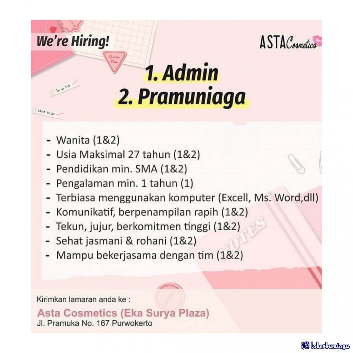 ASTA Cosmetics Purwokerto