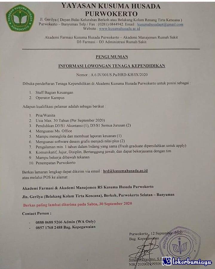 YAYASAN KUSUMA HUSADA PURWOKERTO