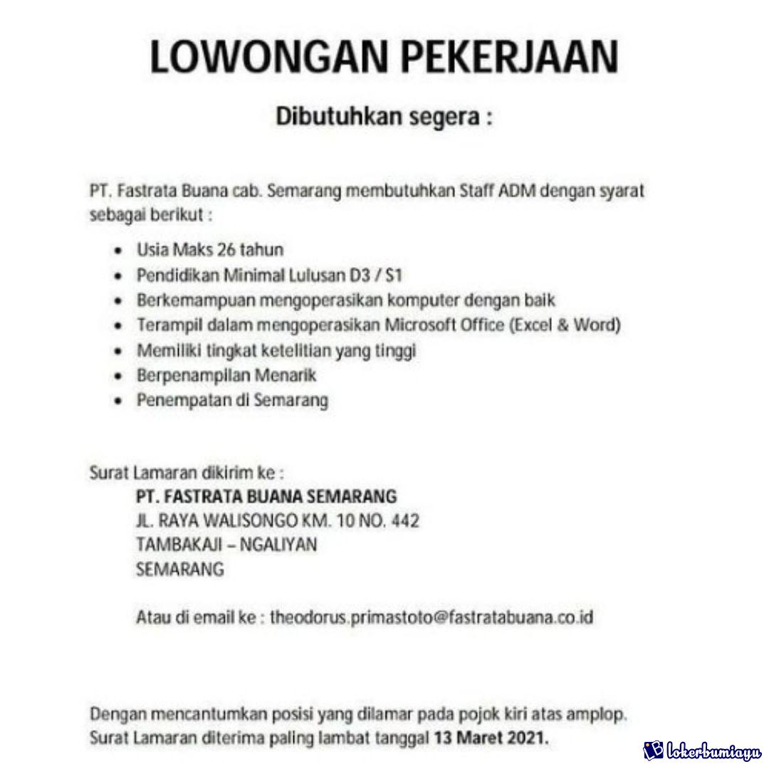 PT Fastrata Buana cabang Semarang
